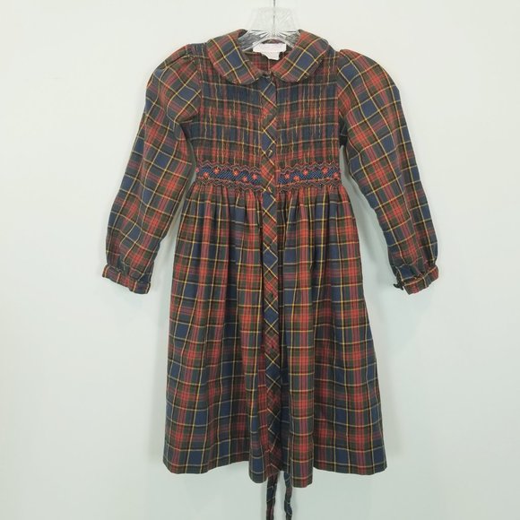 Sophie Dess Creations Paris Plaid Vintage Dress 6X/7 - Picture 1 of 12